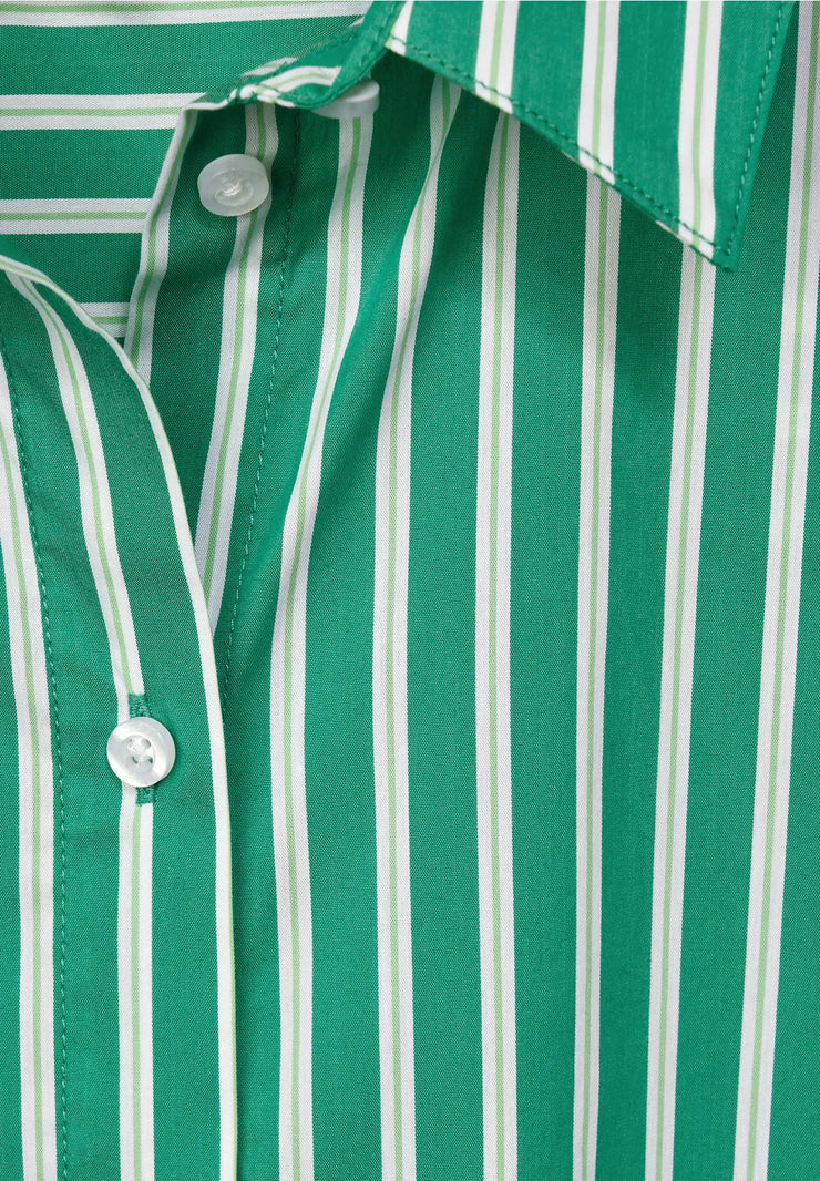 Street One - Grön randig skjorta