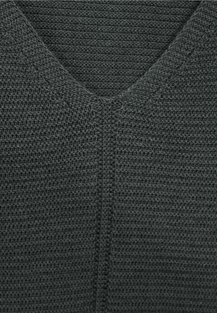 Cecil - Grön V-ringad pullover