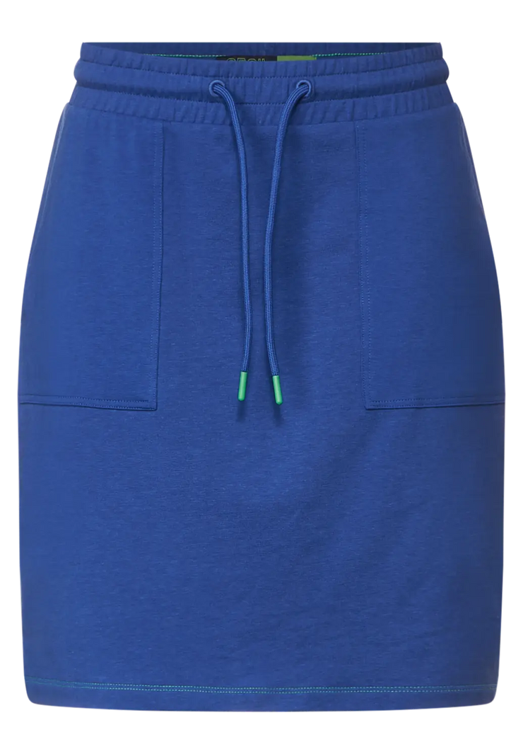 Cecil - Blå kjol i sweatshirt