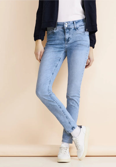 Street One - York jeans med hög midja