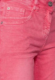 Cecil - Salwi röda korta 7/8 jeans