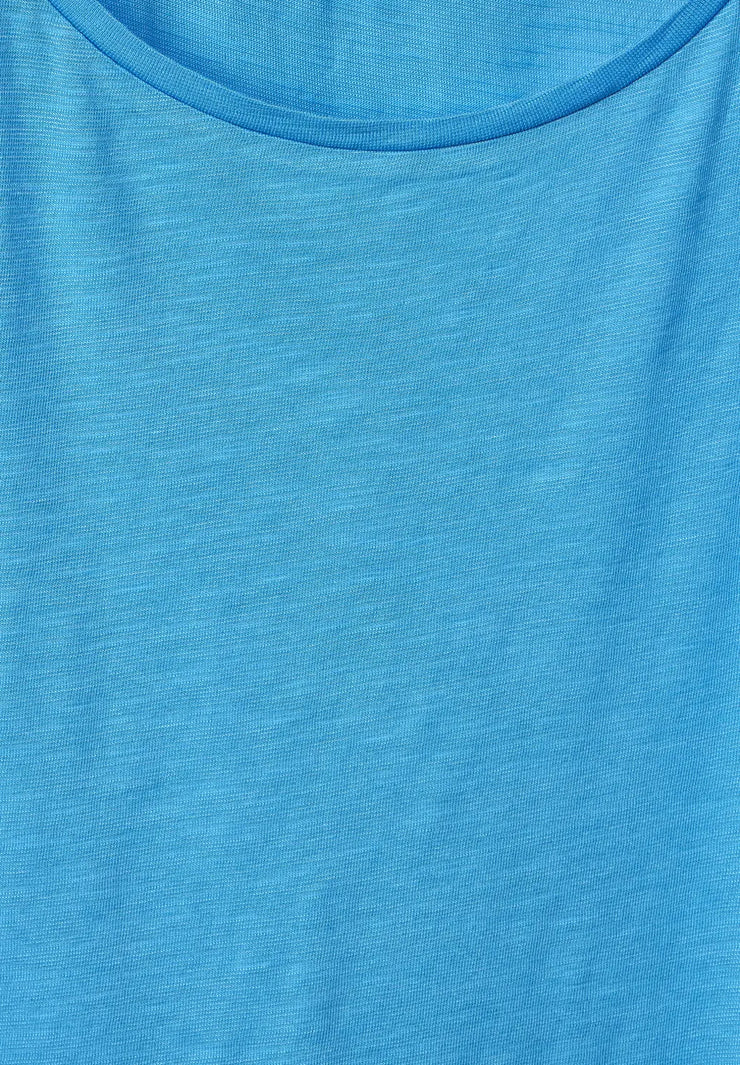 Street One - Blå slubyarn t-shirt