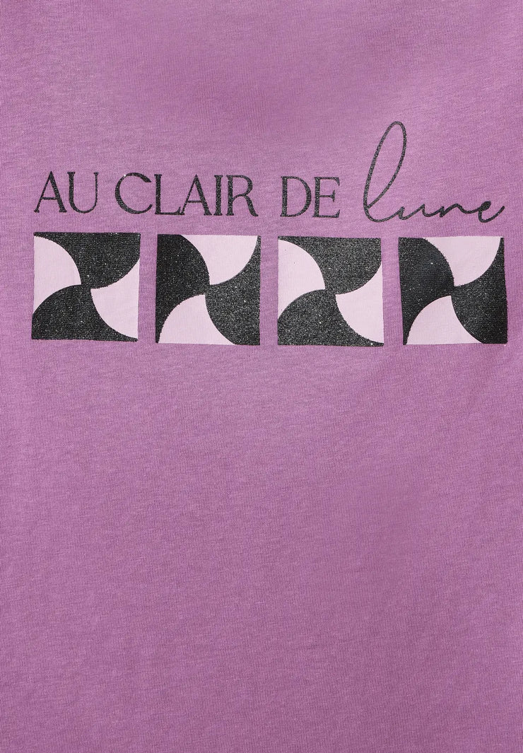 Street One - Lila t-shirt AU CLAIR DE LUNE