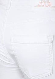 Street One - Vita jeans york hög midja