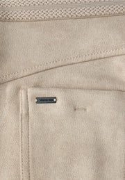 Street One - Hope beige byxa i mocka-look