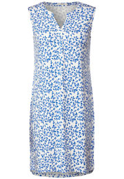 Cecil - Blåvit blommig klänning