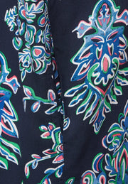 Cecil - Mörkblå ornamentmönstrad klänning