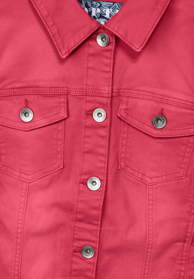 Cecil - Röd jeansjacka garment dye