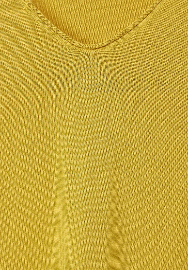Cecil - Gul v-ringad tröja