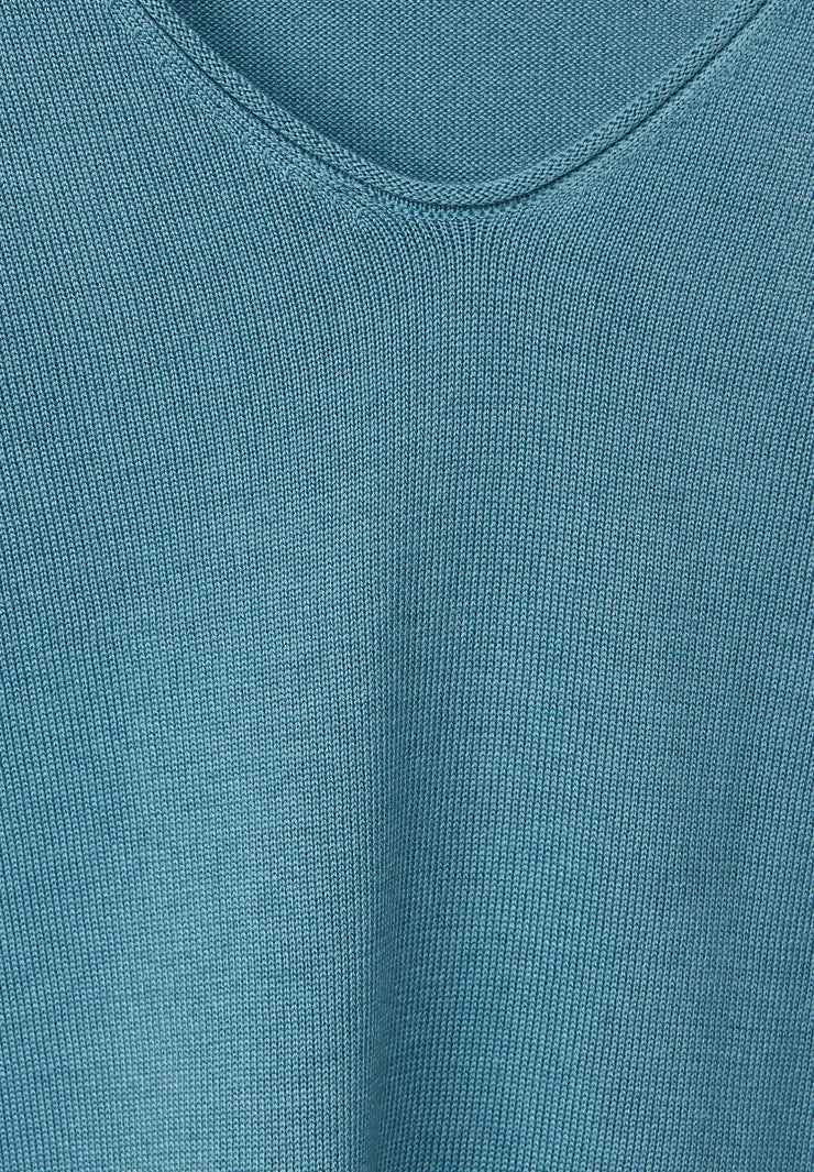 Cecil - Blå v-ringad tröja