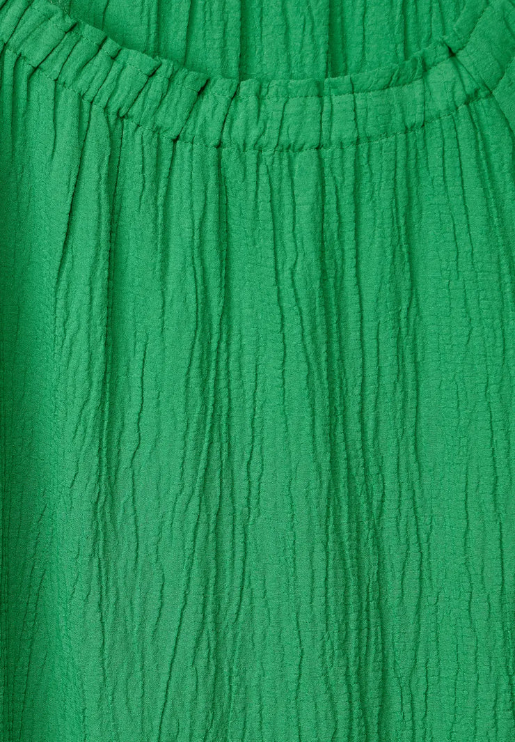 Cecil - Grön krinklad singoallablus