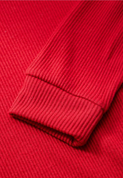 Street One - Röd ribbad klänning