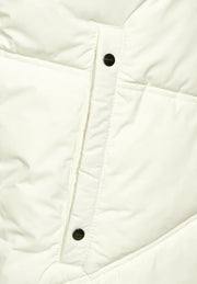 Street One - Off white quiltad täckväst med Teflon