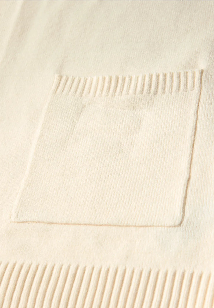 Street One - Ljus beige kofta med fickor