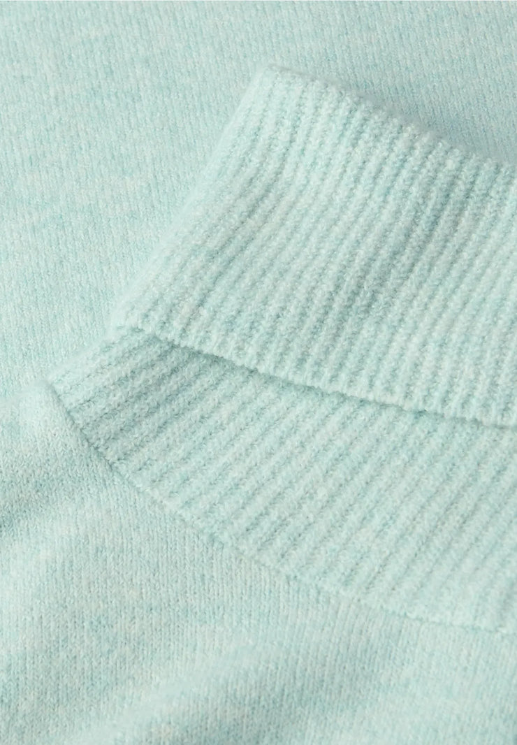 Street One - Mintgrön stickad polotröja