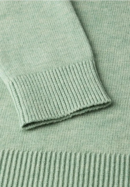 Street One - Serene green melange pullover