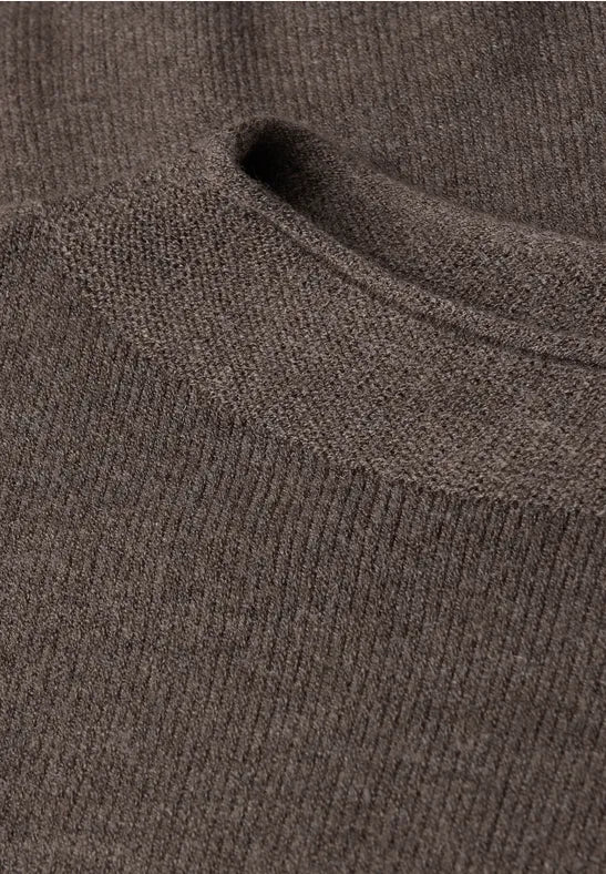 Street One - Dark nomad brown melange pullover