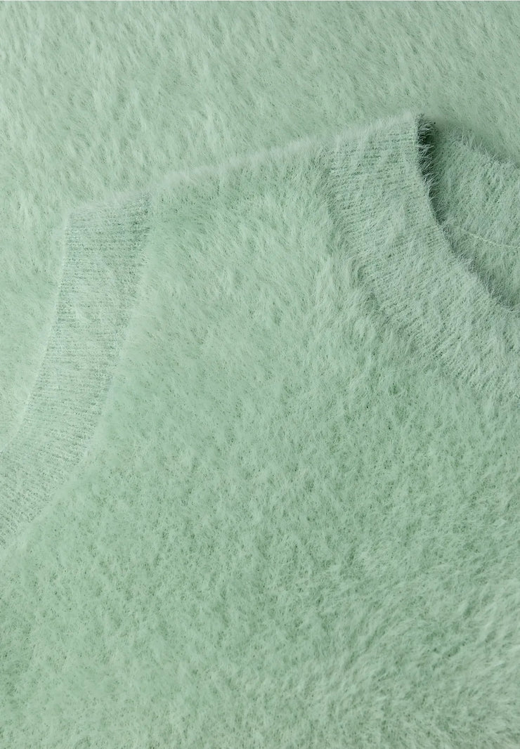 Street One - Grön väst i fjädergarn