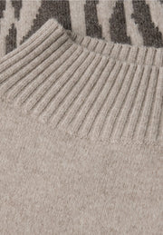 Street One - Colorblock jacquard sweater