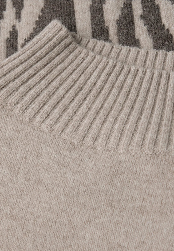 Street One - Colorblock jacquard sweater