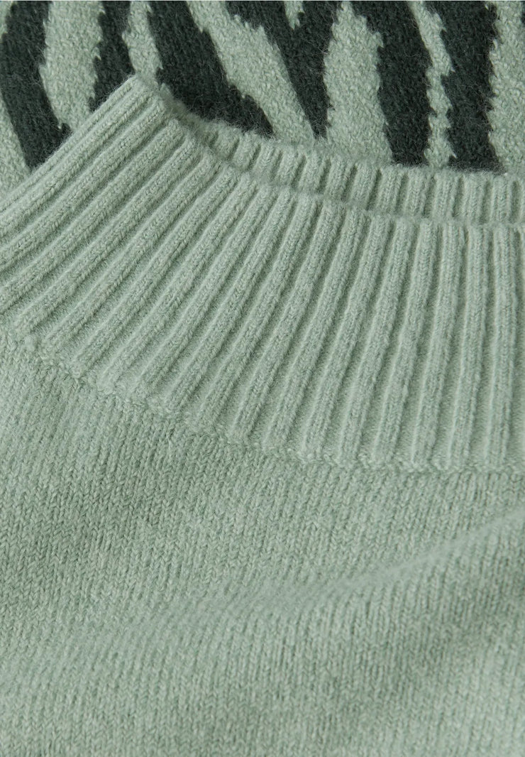 Street One - Colorblock jacquard sweater