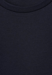 Street One - Mörkblå rundhalsad t-shirt