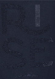 Street One - Mörkblå t-shirt med strass