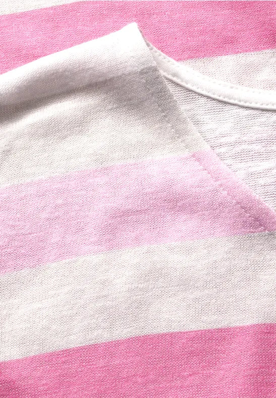 Street One - Beige randig t-shirt