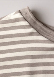 Street One - Crista beigevit randig t-shirt