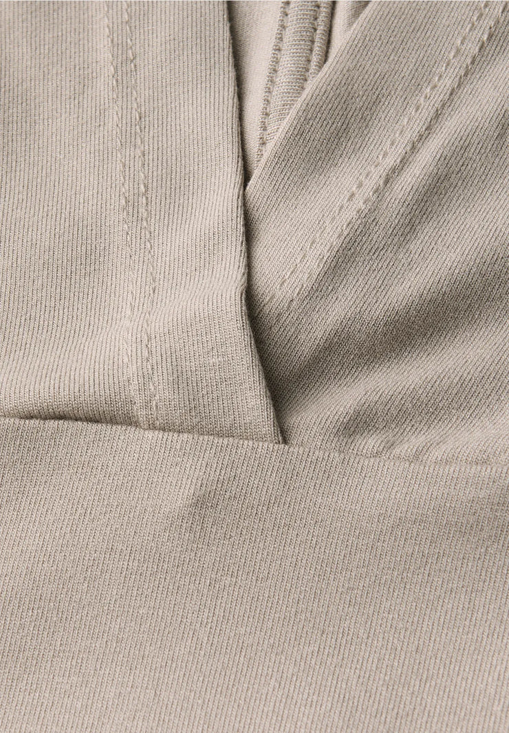Street One - Beige t-shirt med huva