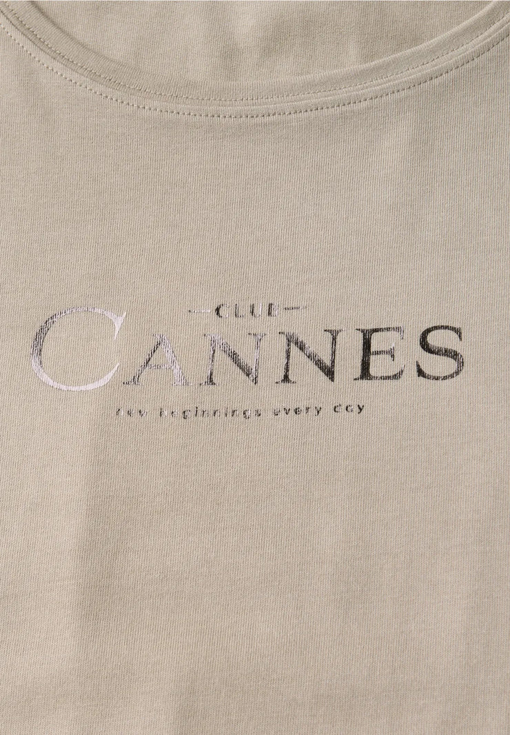 Street One - Beige T-shirt Club Cannes