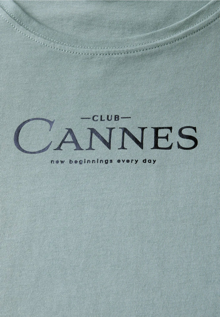 Street One - Blågrön T-shirt Club Cannes