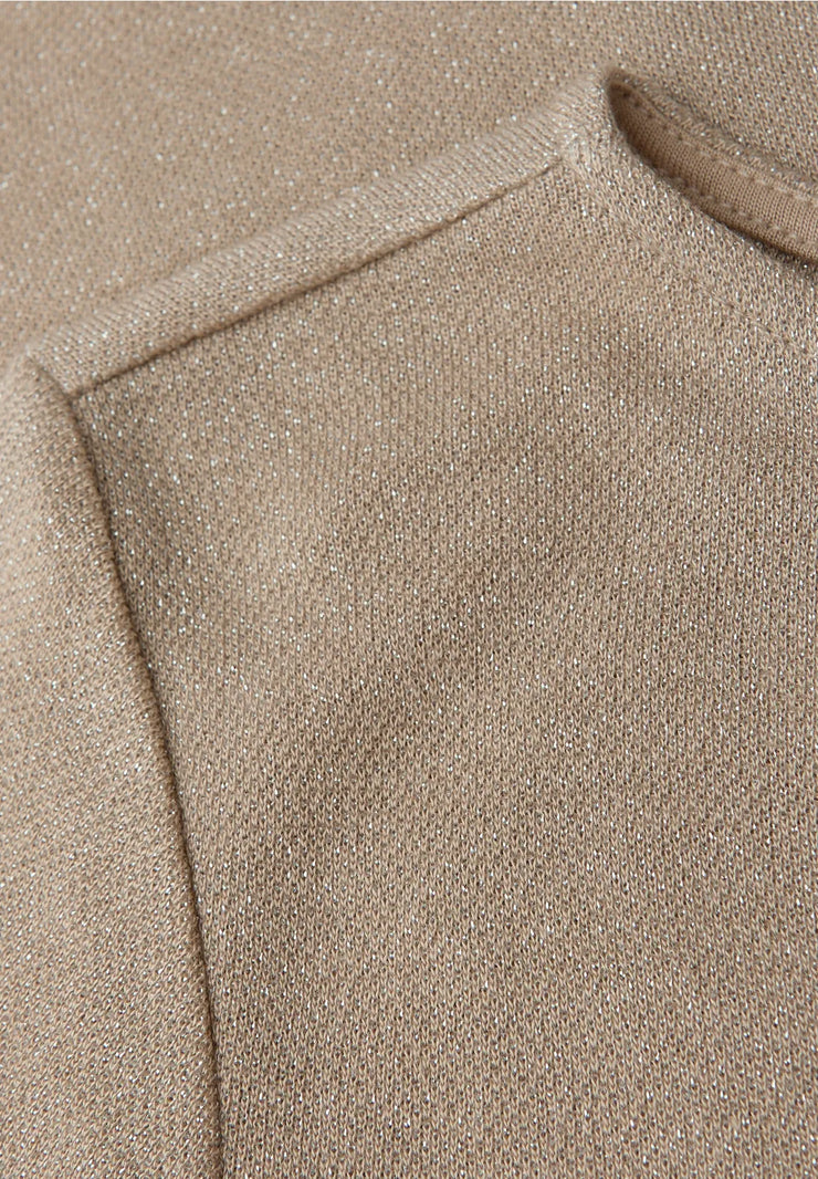 Street One - Beige glittrig topp