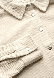 Street One - Beige manchesterskjorta