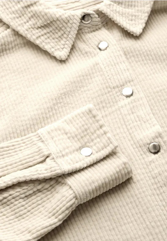 Street One - Beige manchesterskjorta