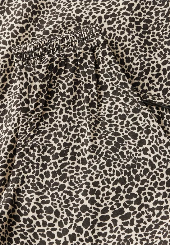 Street One - Leopardmönstrad ärmlös blus