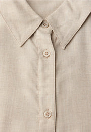 Street One - Beige blus med revär