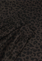 Street One - Brun leopard blus i tunikamodell