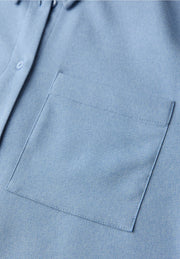 Street One - Kort blå skjortblus