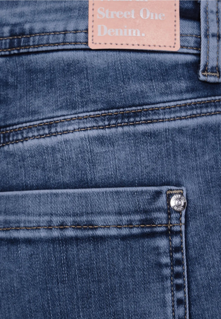Street One - Vida jeans med hög midja