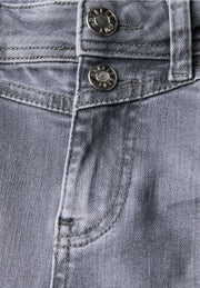 Street One - Grå Bootcut jeans hög midja