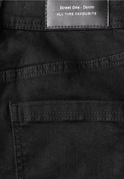 Street One - Svarta Bootcut jeans hög midja