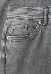 Street One - Grå vida jeans med hög midja