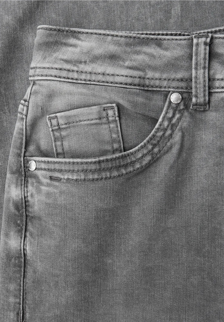 Street One - Grå vida jeans med hög midja
