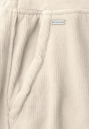 Street One - Beige byxa i manchesterjersey