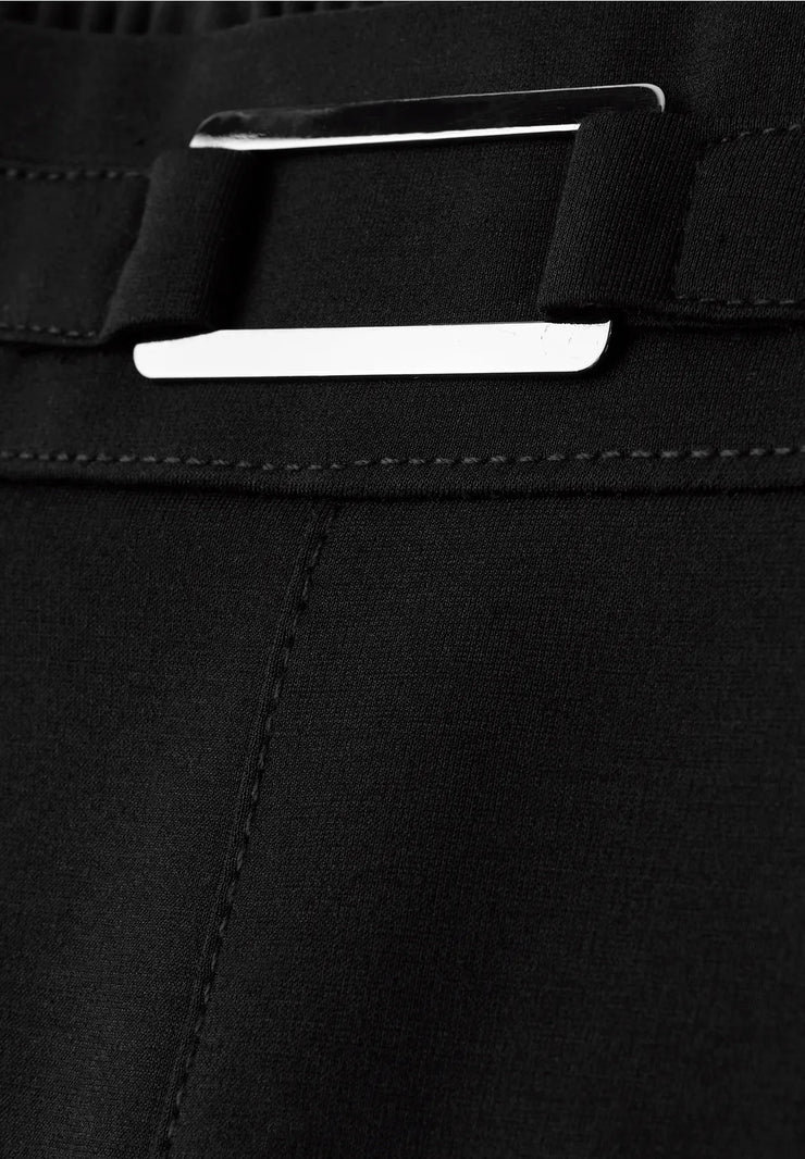 Street One - Svart byxa med spänne