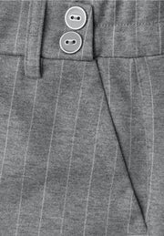 Street One - Grå randig byxa med raka ben