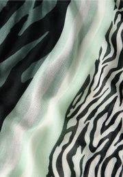 Street One - Grön mönstrad tubscarf Livaeco™
