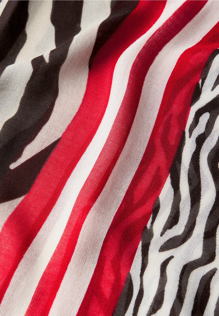 Street One - Brun mönstrad tubscarf Livaeco™