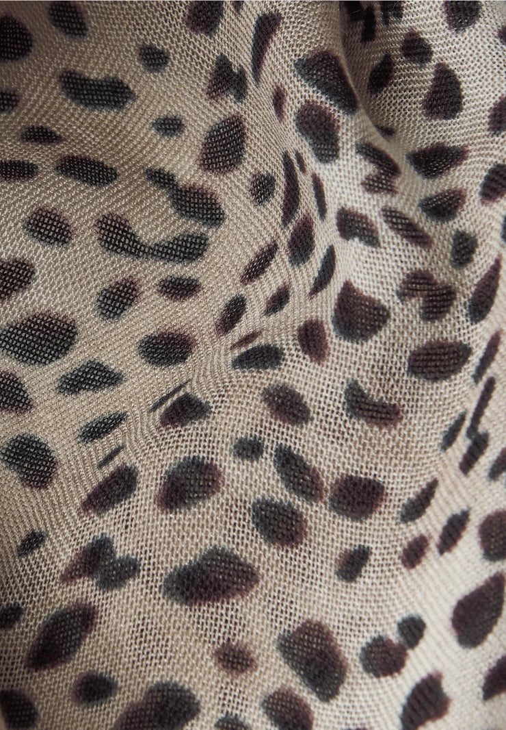 Street One - Svart mönstrad tubscarf Livaeco™